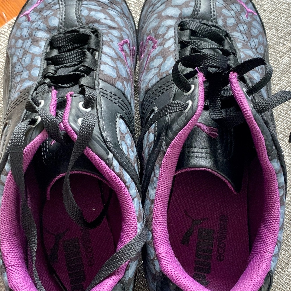 Puma Takala Leopard Print Sneakers, 6.5 Like New!